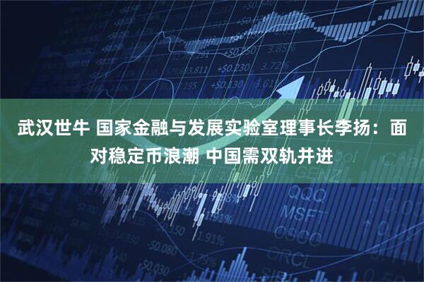 武汉世牛 国家金融与发展实验室理事长李扬：面对稳定币浪潮 中国需双轨并进